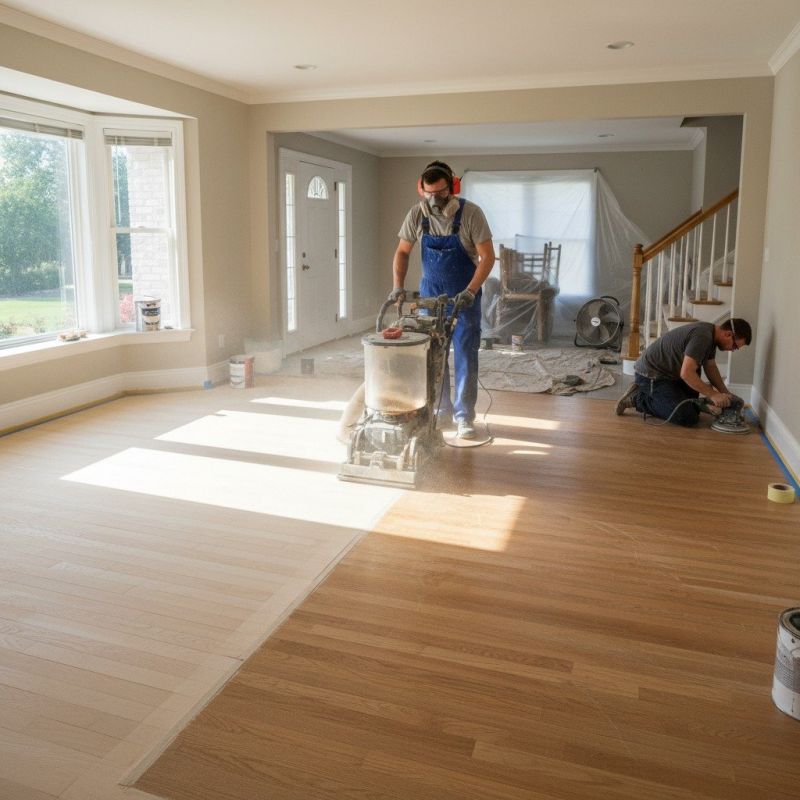 Local Hardwood Floor Restoration pros at work